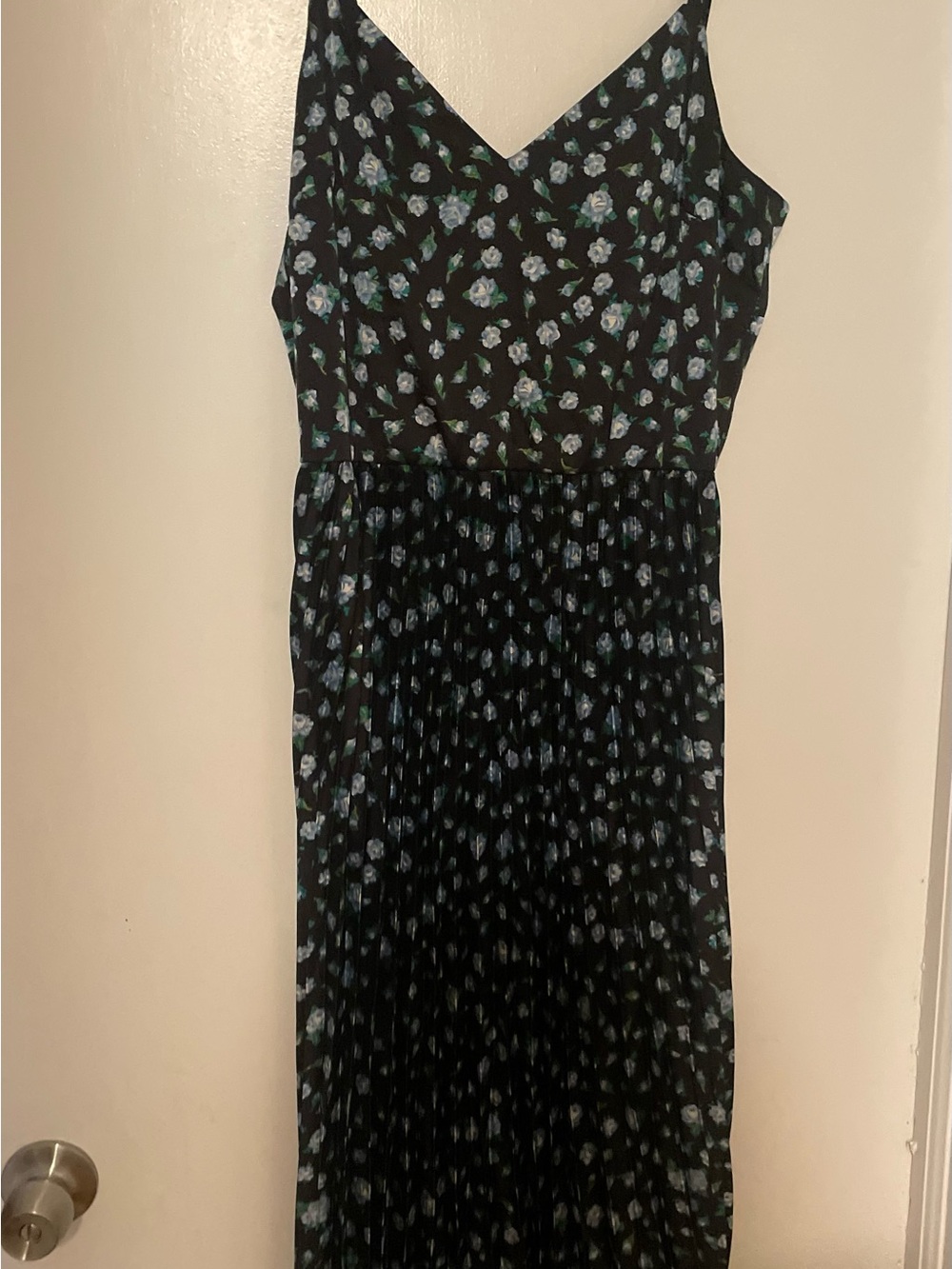 Betsey Johnson Black Floral Midi Dress - Picture 1 of 4